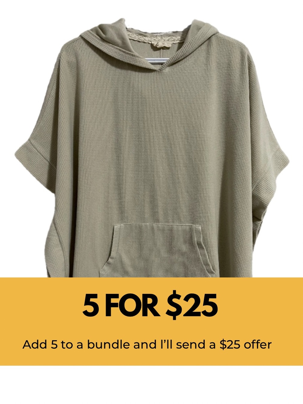 Hooded Poncho Top